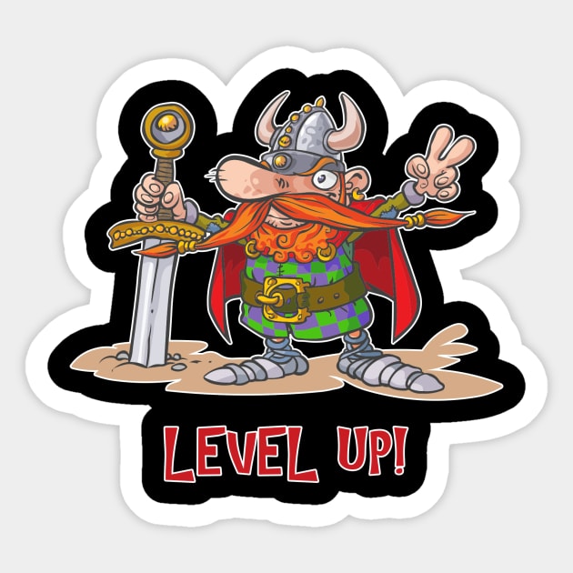 Dwarf Level Sticker by marcusmattingly